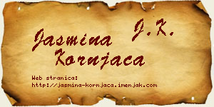 Jasmina Kornjača vizit kartica